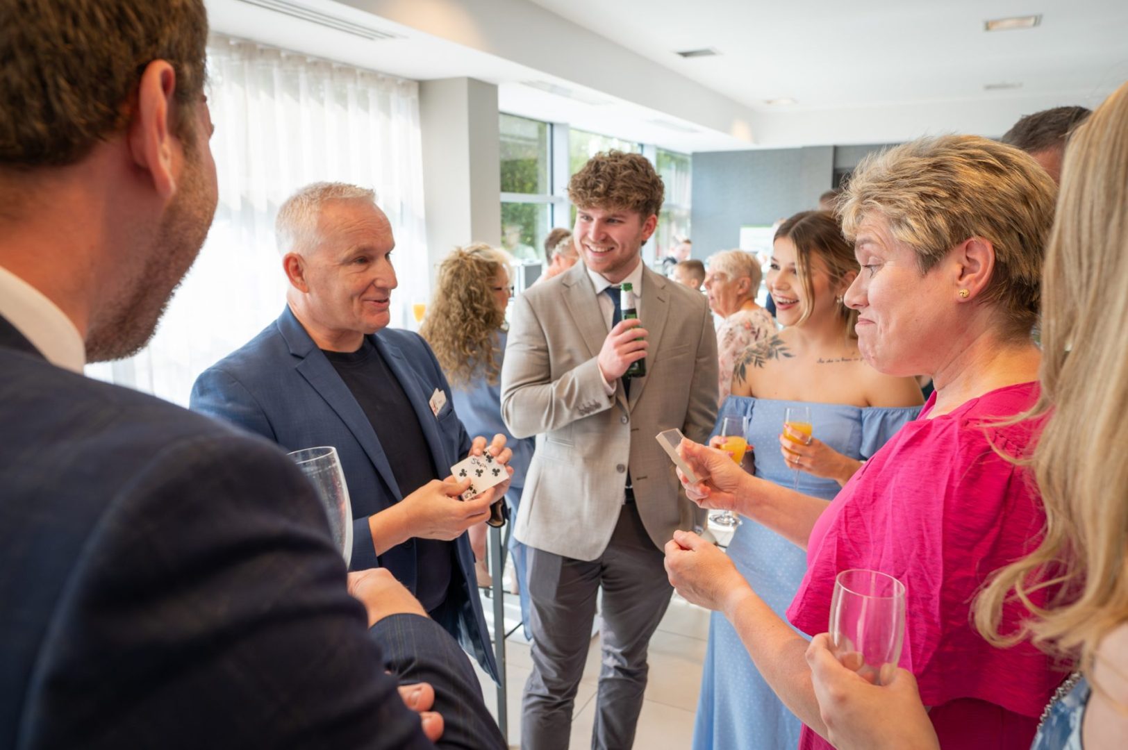 a group of people, drinking at a party at Holiday Inn Southend